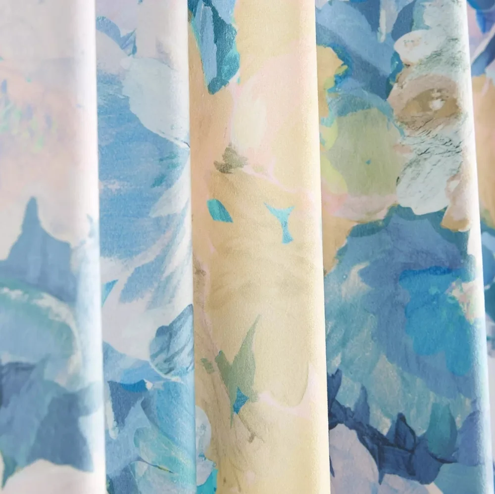 Anthropologie Helen Dealtry Velvet Lilac Curtain, 84